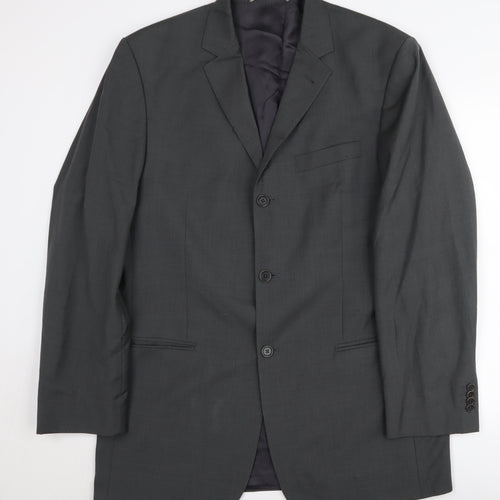 Linus Men's Grey Suit Jacket, Formal, Size 38 Regular