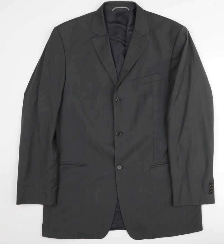 Linus Men's Grey Suit Jacket, Formal, Size 38 Regular