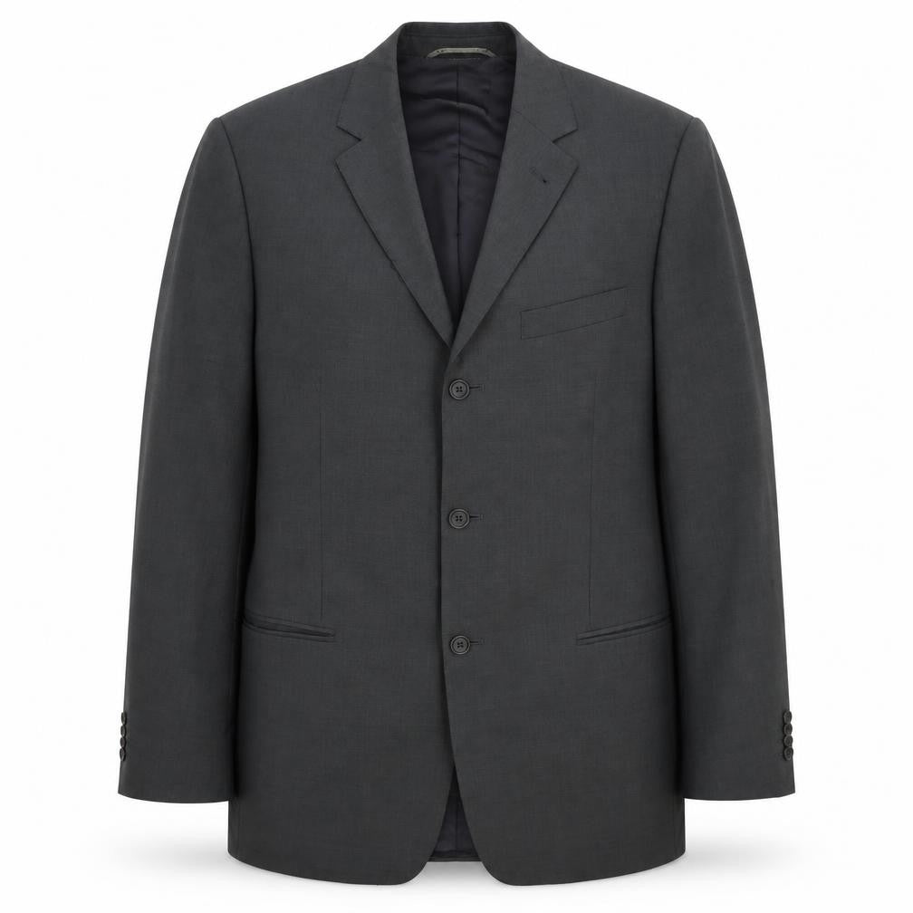 Front view of Linus Men's Grey Suit Jacket, Formal, size 38, Regular