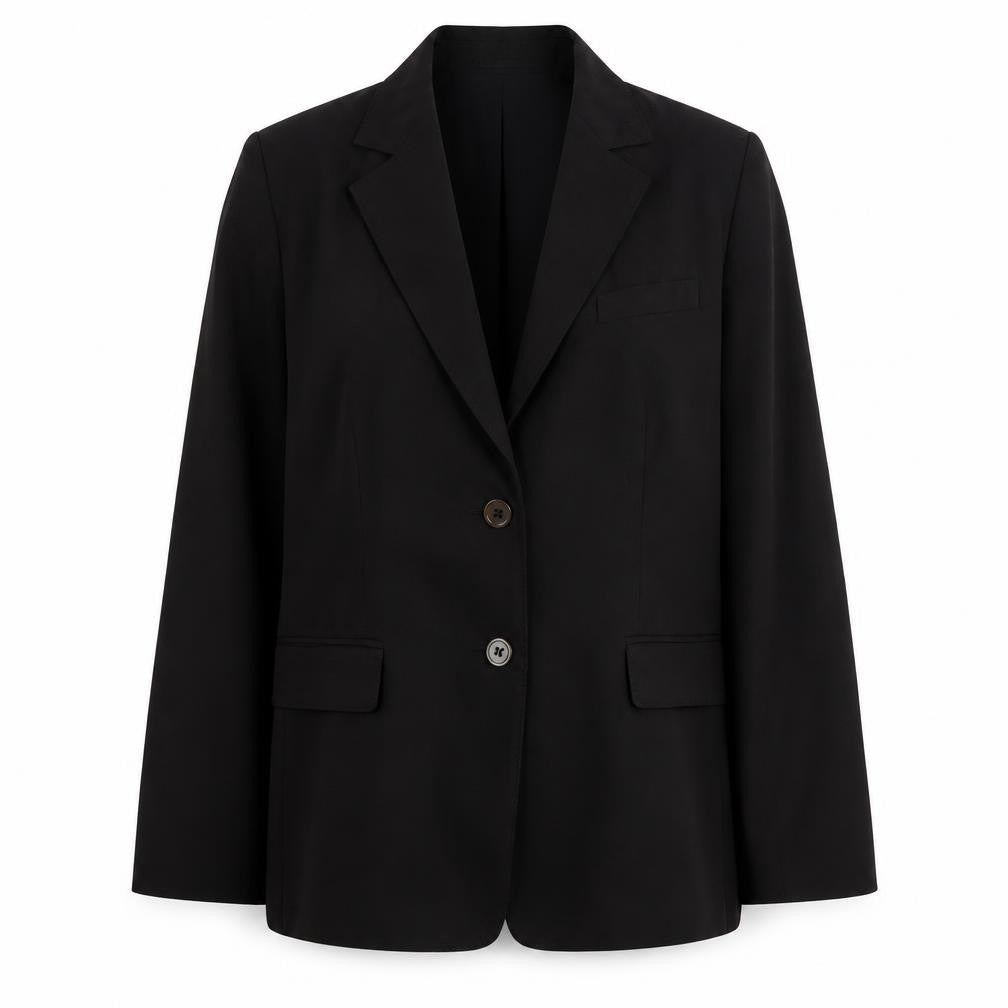 Front view of Anne Storey Women's Black Blazer, size 16