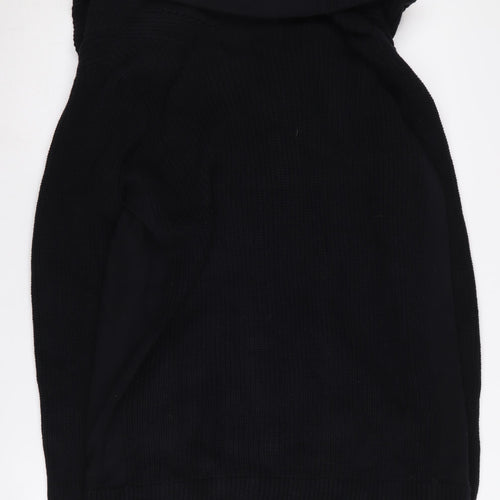 Next Women's Black Knit Hooded Jacket Size 14