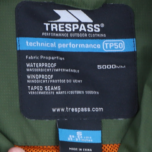 Trespass Men's Green Raincoat Jacket S Waterproof