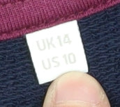 Boden Women’s Blue Pullover Sweatshirt, Size 14