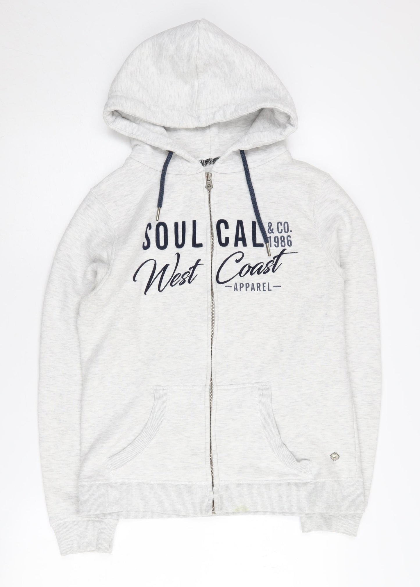 SoulCal & Co Women's Grey Full Zip Hoodie M