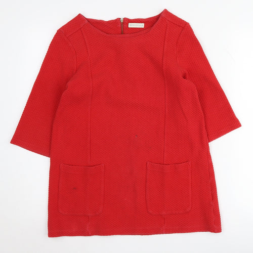 Whistles Red Women's Blouse, Size 12 - Classic Style