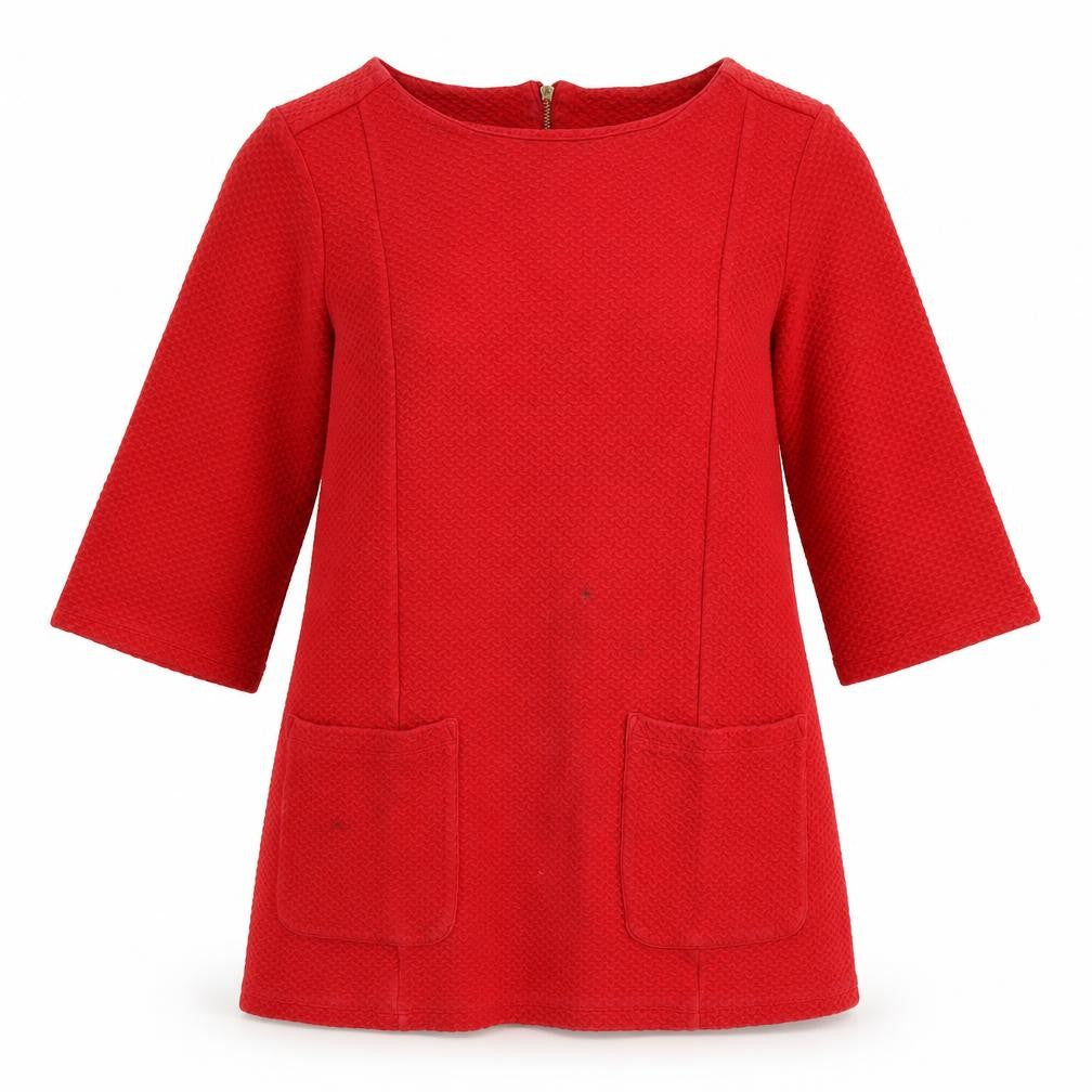 Front view of Whistles Red Women's Blouse, size 12, - Classic Style