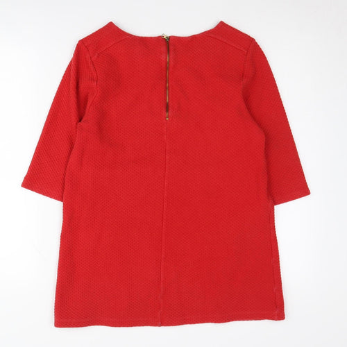 Whistles Red Women's Blouse, Size 12 - Classic Style