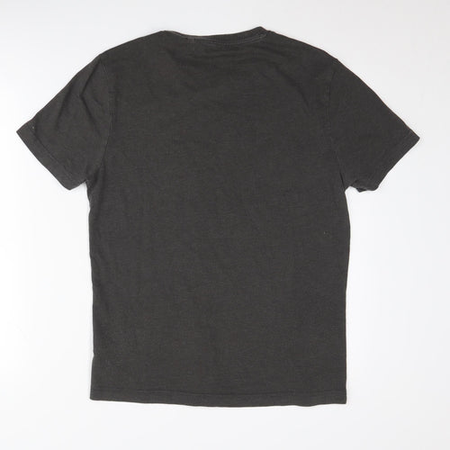 Penguin Men's Grey Short Sleeve T-Shirt - Medium