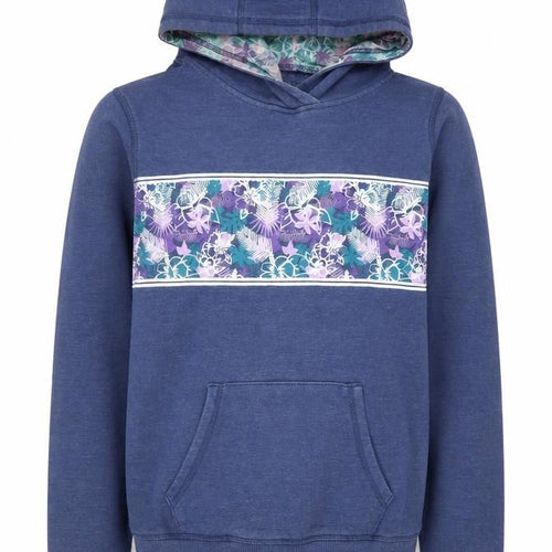 Mountain Warehouse Girls Blue Pullover Hoodie, Size 13-14, Graphic Style