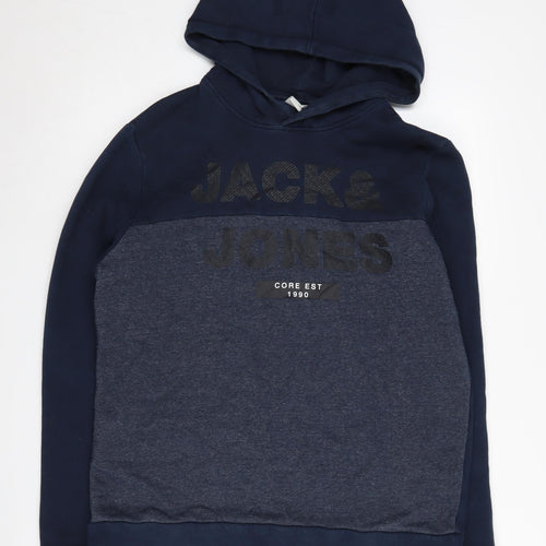 Jack & Jones Men's Blue Pullover Hoodie M