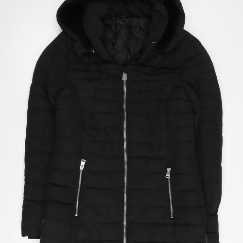 Golddigga Women's Black Puffer Jacket Size 12