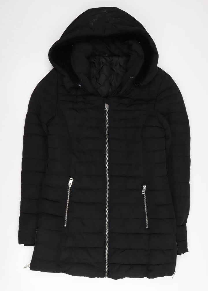 Golddigga Women's Black Puffer Jacket Size 12