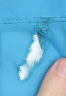 Normann Women's Blue Size 12 Hooded Rain Coat