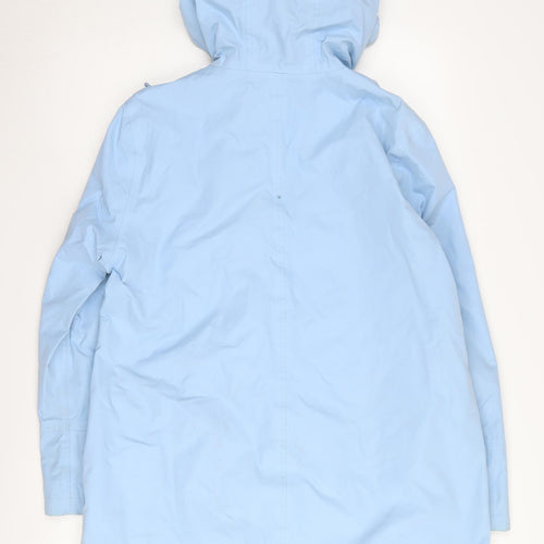 Bonmarché Women's Blue Rain Coat Size 14