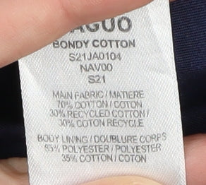 Faguo Men's Blue Mid-Length Jacket, Size S