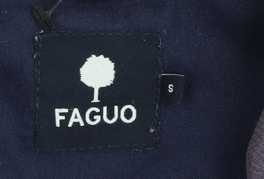 Faguo Men's Blue Mid-Length Jacket, Size S