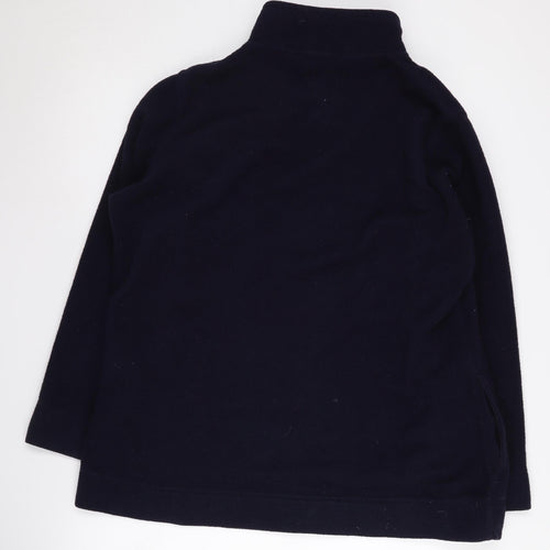 EWM Women's Black Fleece Jacket L Casual Zip