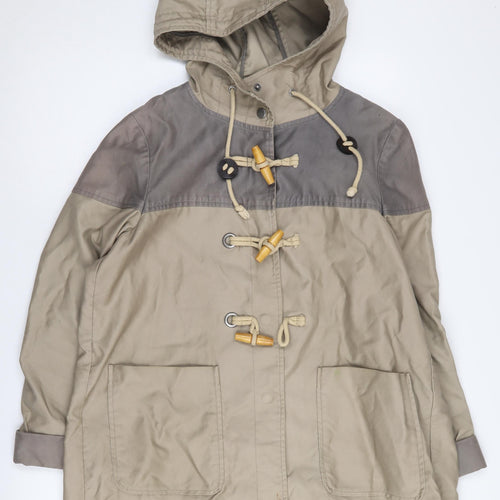 Topshop Women's Beige Duffle Coat Size 12
