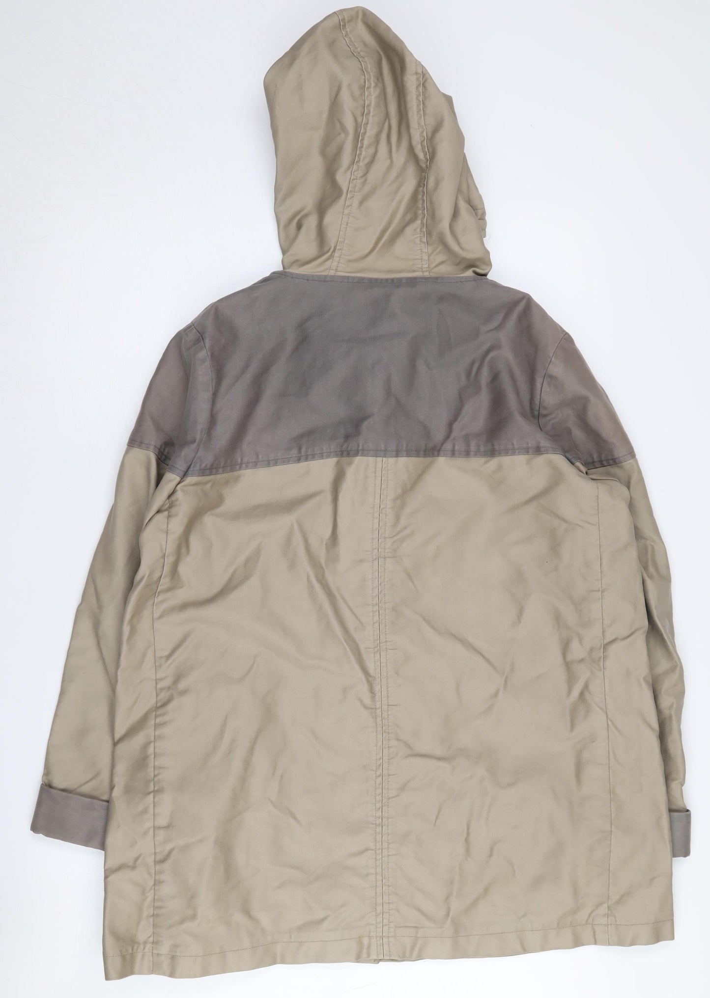 Topshop Women's Beige Duffle Coat Size 12