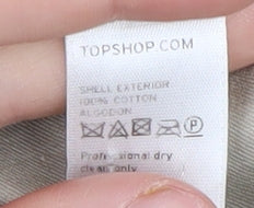 Topshop Women's Beige Duffle Coat Size 12