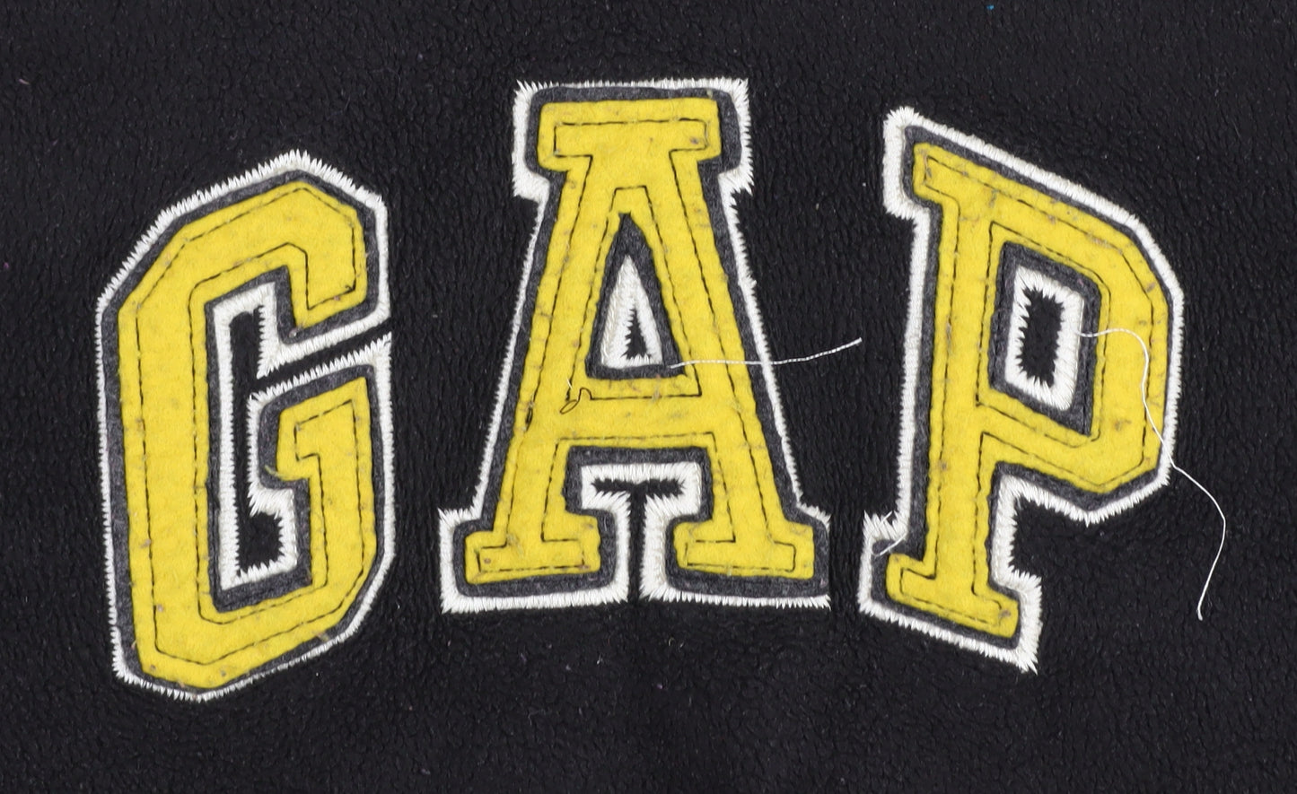 GAP Boys Black Hoodie Pullover Fleece 6-7 Years