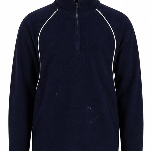 Marks and Spencer Men's Blue Fleece 1/4 Zip Sweatshirt M