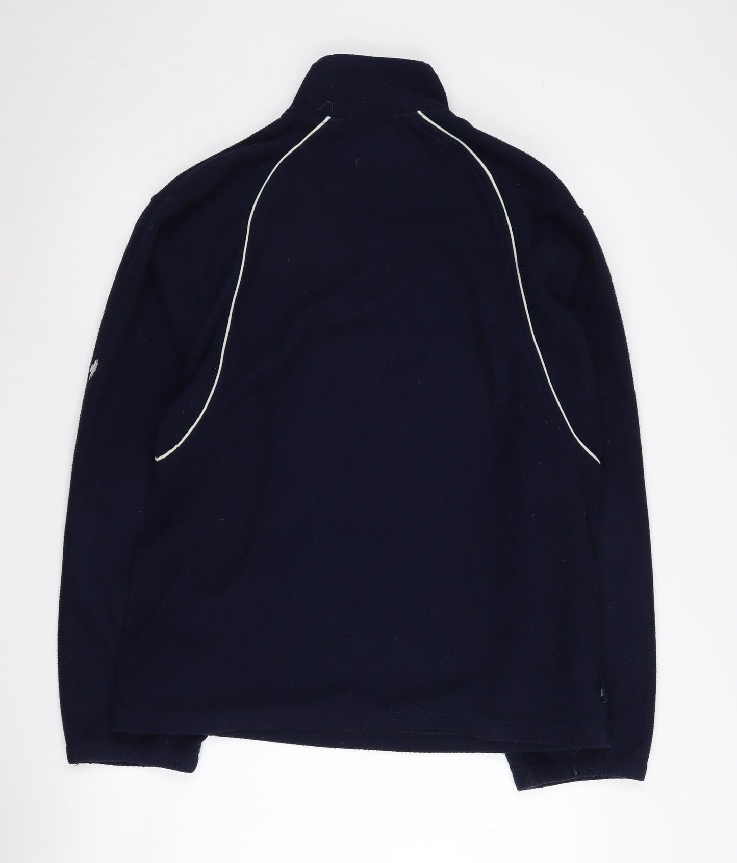 Marks and Spencer Men's Blue Fleece 1/4 Zip Sweatshirt M