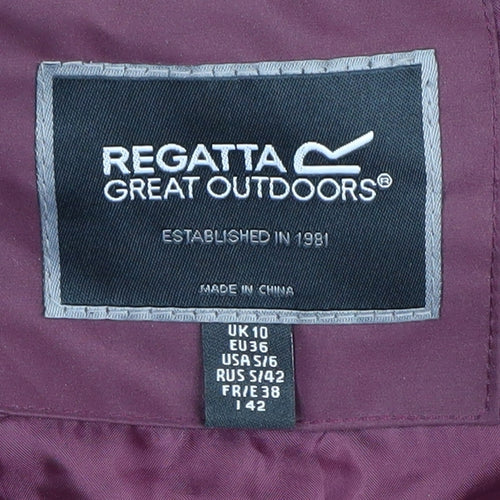 Regatta Women's Purple Parka Jacket Size 10