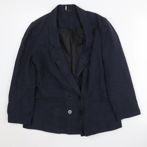 Sparkle & Fade Blue Women's Blazer M, Cotton, Casual