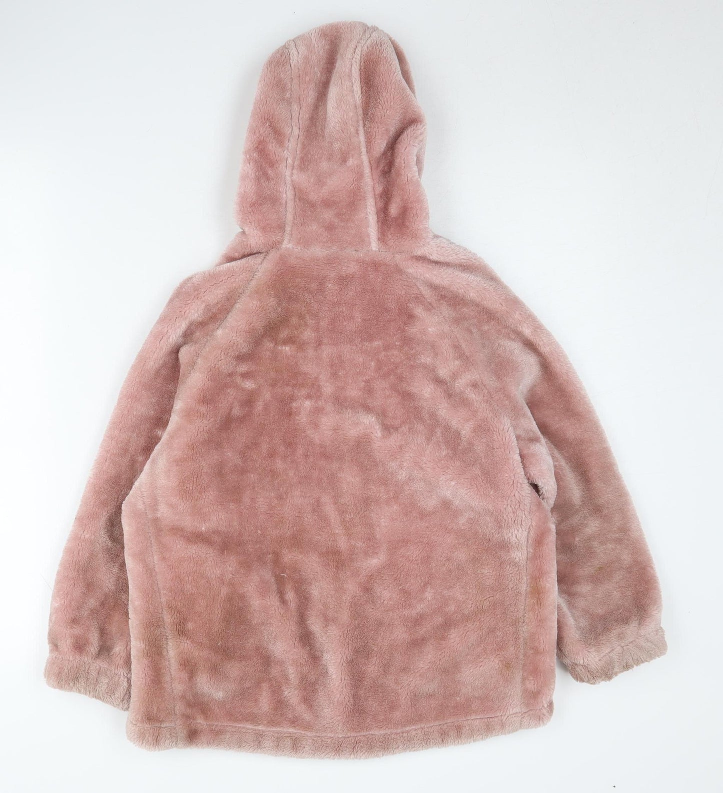 Ted Baker Girls Pink Faux Fur Puffer Jacket, 7-8 Years Winter