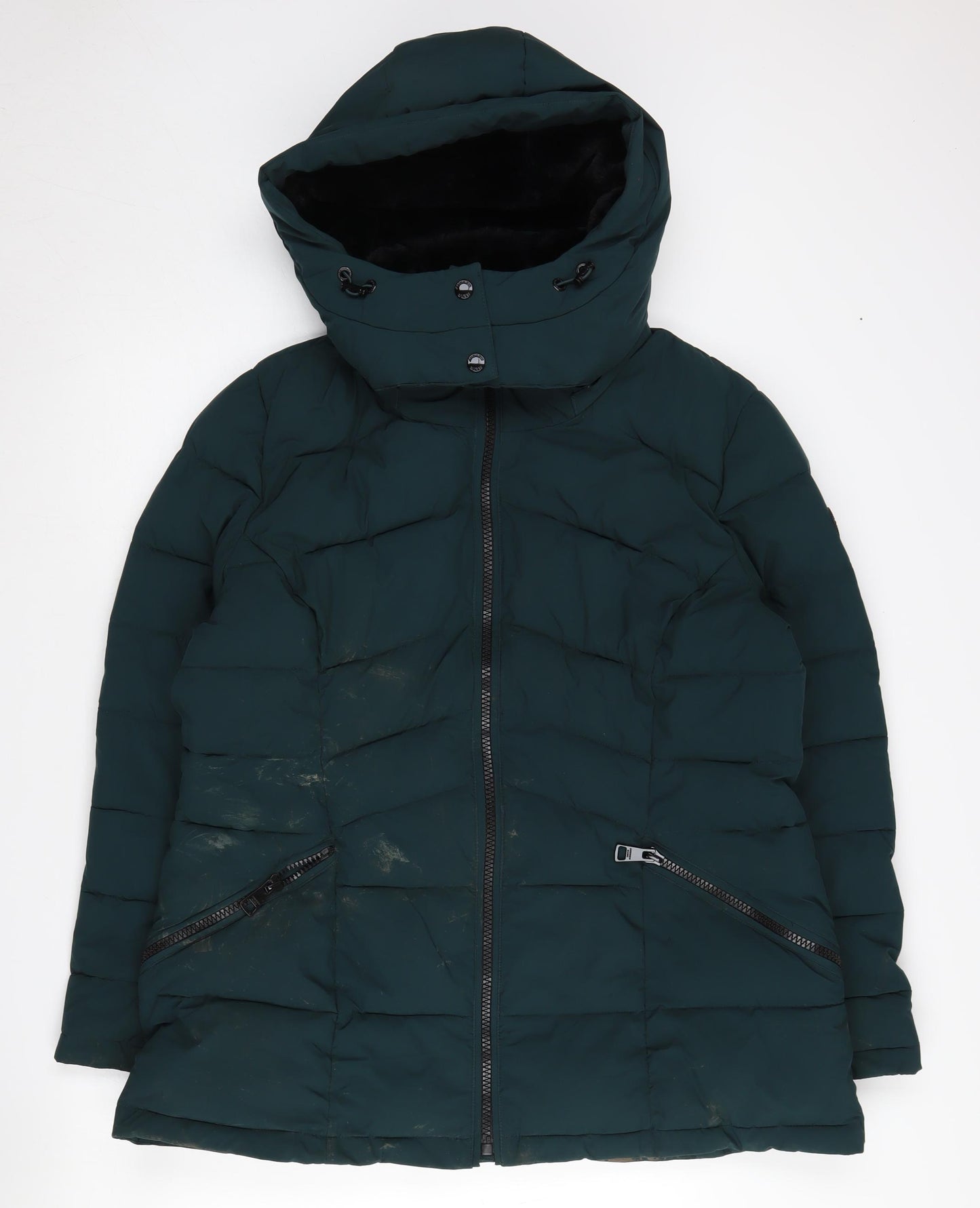 Andrew Marc Women's Green Puffer Jacket XL