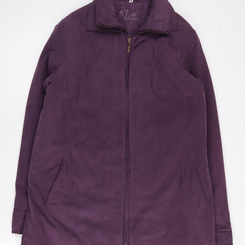 Klass Collection Women's Purple Full Zip Jacket M