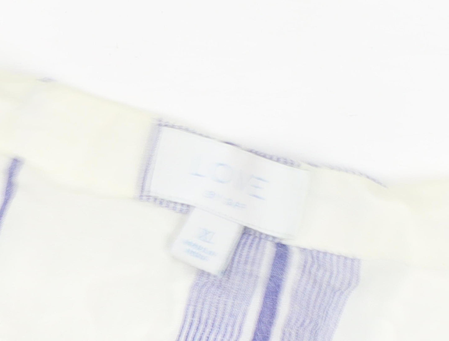 Love by Gap Women's White Striped XL Mini Dress