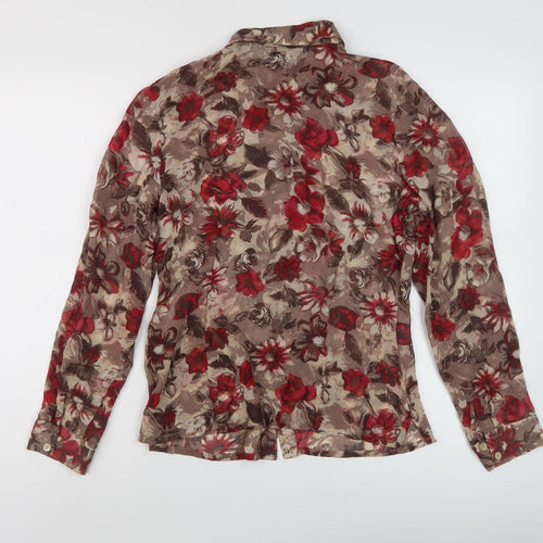 East Women's Floral Multicoloured Blouse Size 10