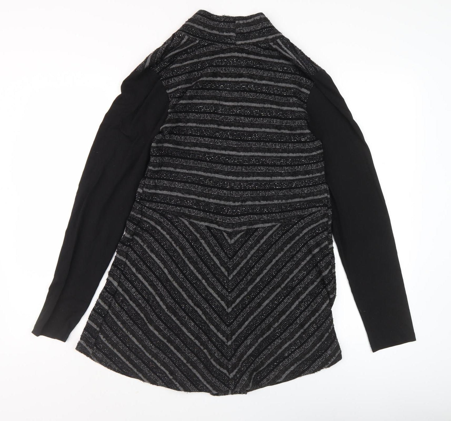 Per Una Women's Black Striped Cardigan Size 10