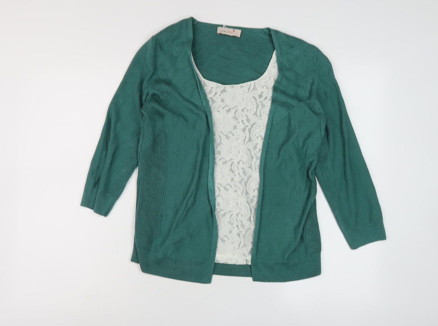 Marks and Spencer Women's Green Cardigan Size S