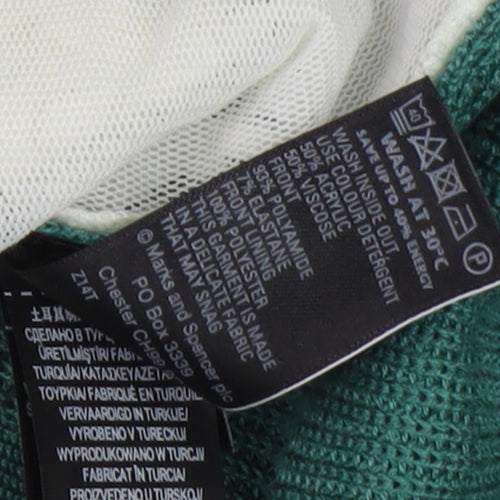 Marks and Spencer Women's Green Cardigan Size S