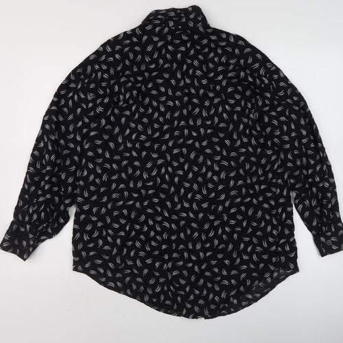 Clockhouse Women's Black Button-Up Shirt - Size 14