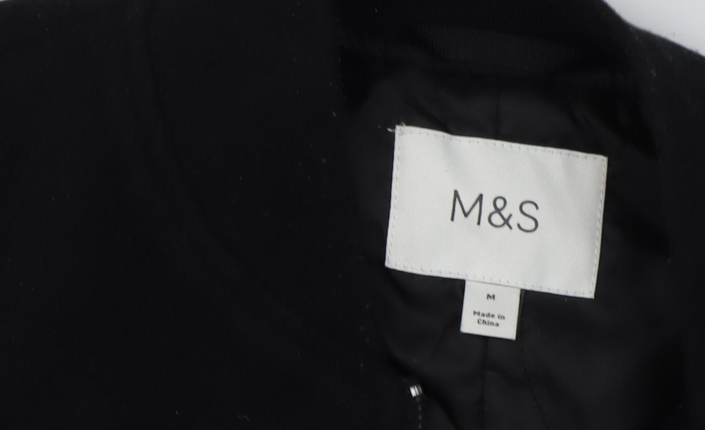 Marks and Spencer Men's Black Bomber Jacket M