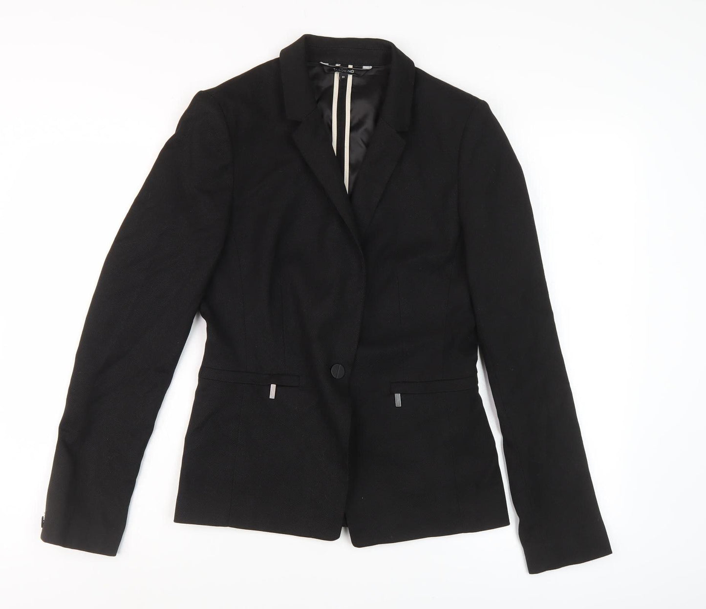 Next Women's Black Blazer Size 8 - Classic Business Jacket
