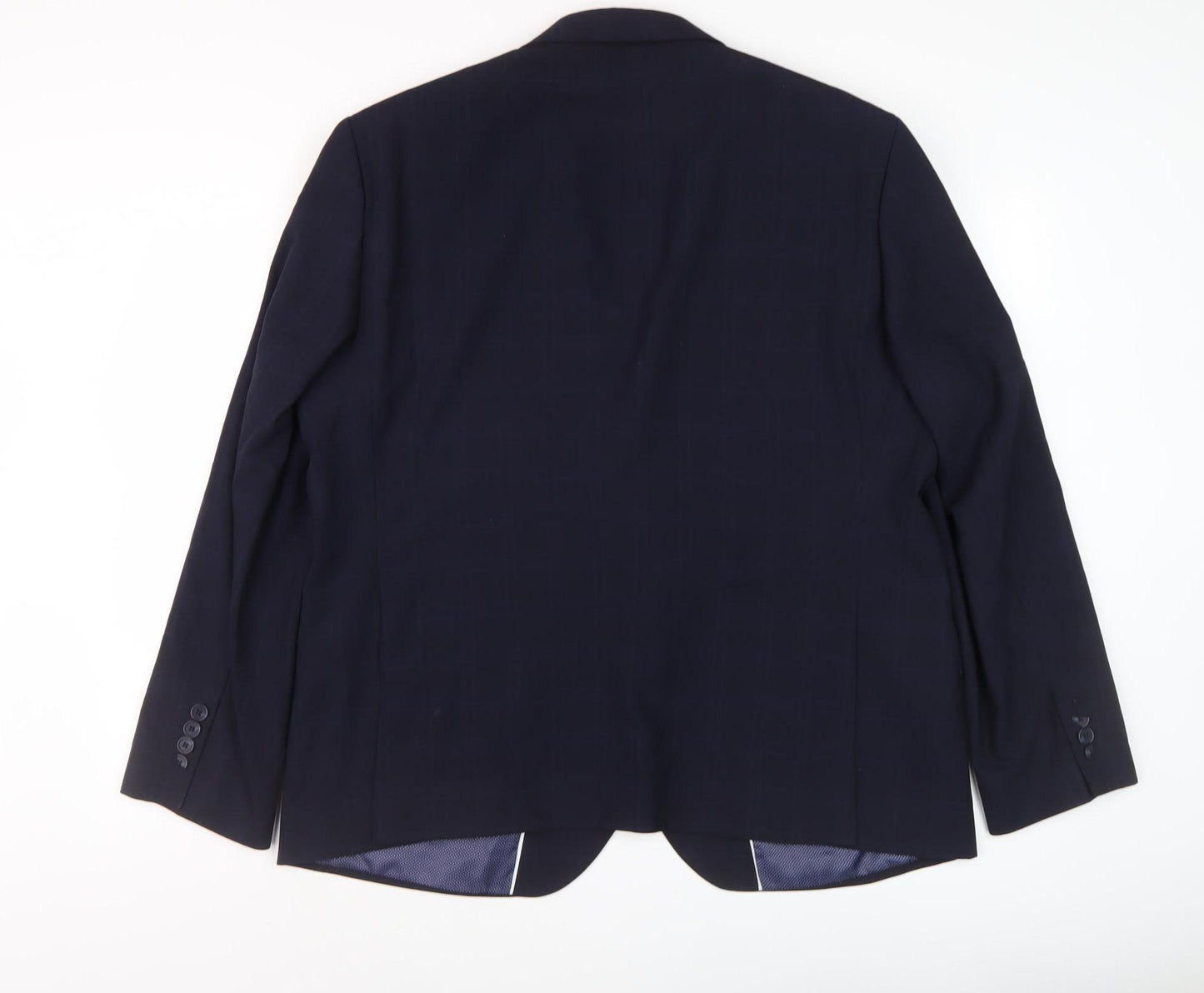 Marks and Spencer Men's Navy Check Blazer 36R