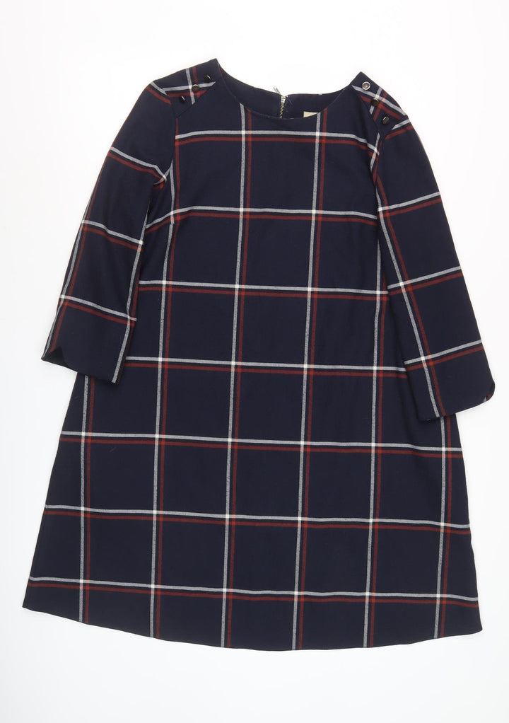 Phase Eight Women's Multicoloured Plaid Shift Dress, Size 12