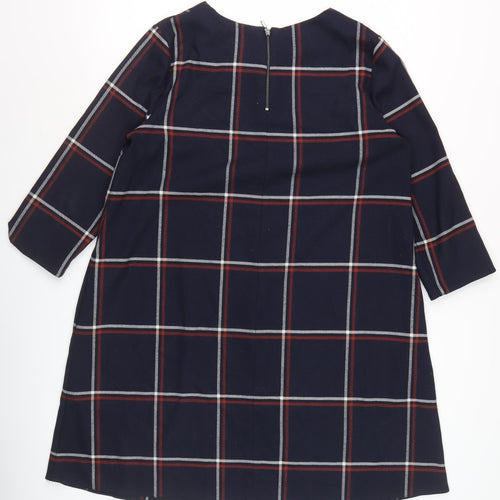 Phase Eight Women's Multicoloured Plaid Shift Dress, Size 12