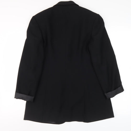 Next Women's Black Single-Breasted Blazer Size 8
