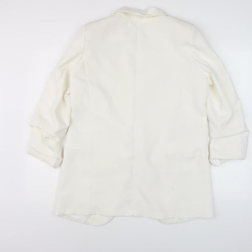 Kurt Muller Women's White XL Blazer Basic Jacket