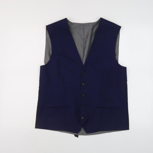 Next Men's Navy Suit Waistcoat 42 Blue Formal