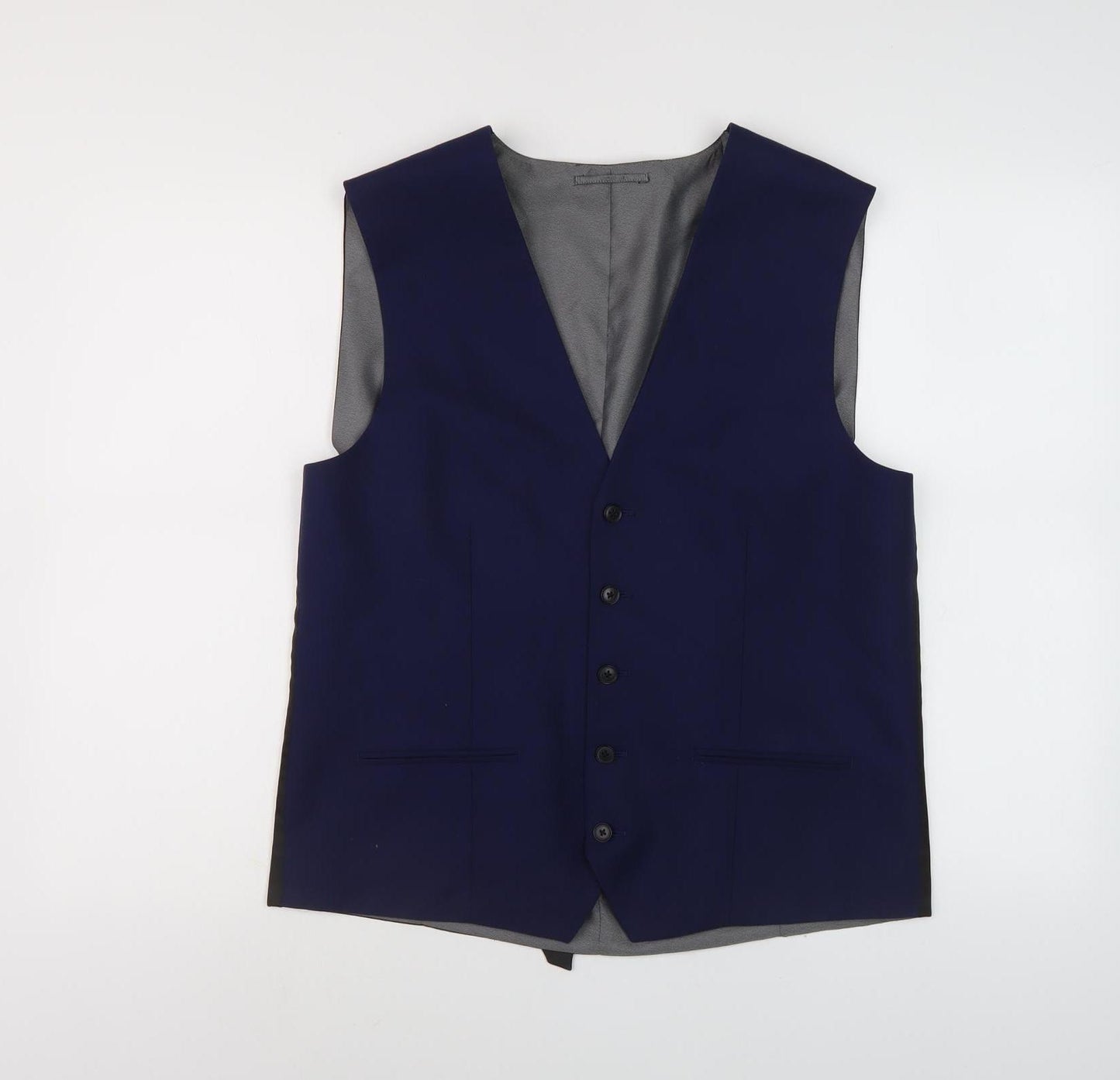 Next Men's Navy Suit Waistcoat 42 Blue Formal