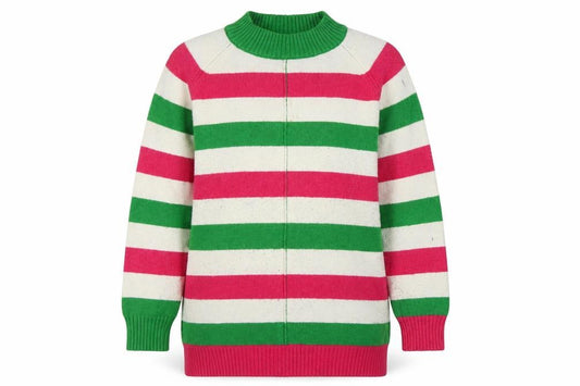 Front view of Next Women's Multicoloured Striped jumper, size 12