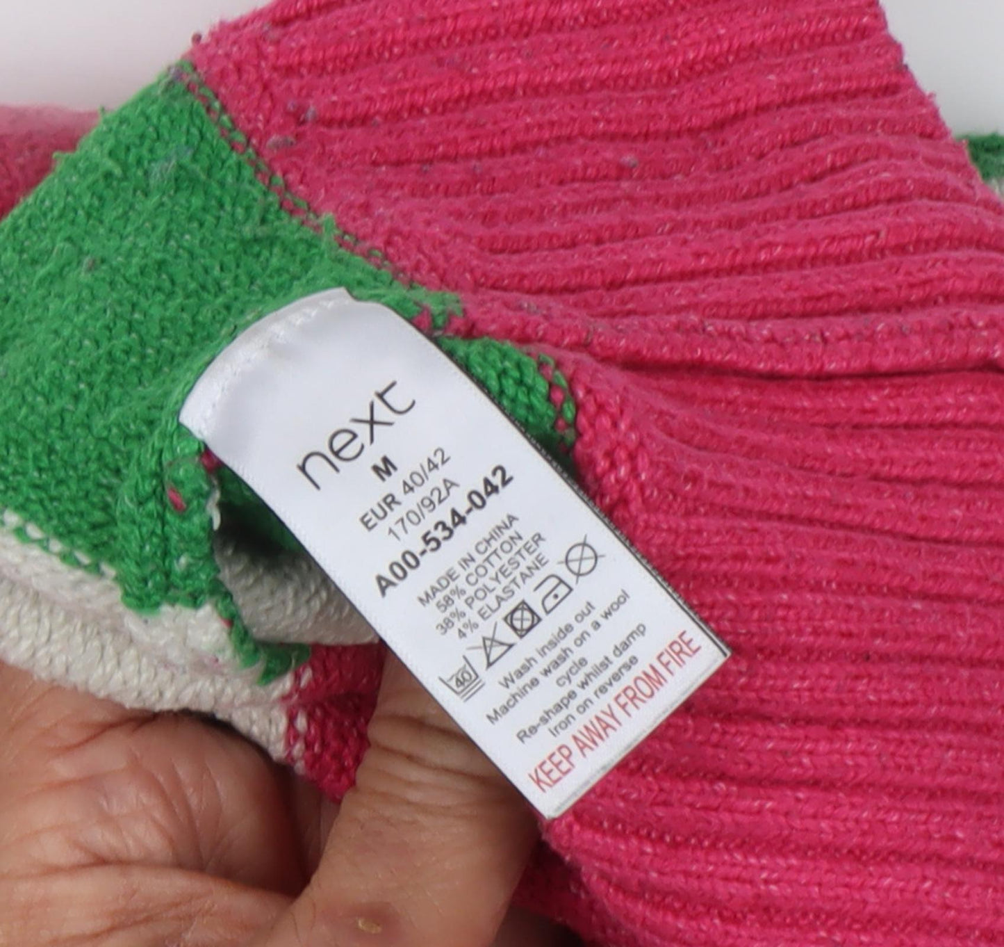 Next Women's Multicoloured Striped Pullover Jumper Size 12