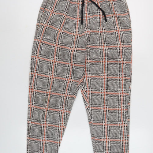 Topman Men's Multicoloured Check Joggers S